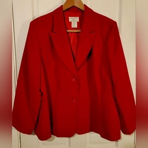 Festive 2 PC Red Skirt Suit - Perfect for the Holidays!